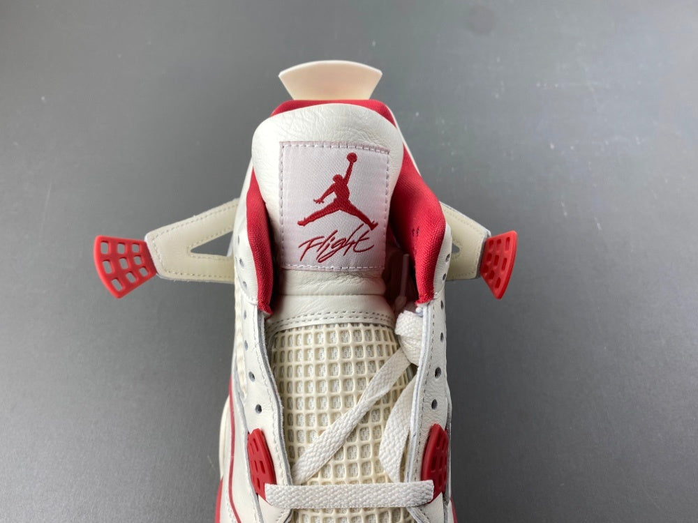 Low Top Sneakers, Off White Red Colorway, Valentine Design, Lace Up Design, Casual Gift for Sneaker Fans