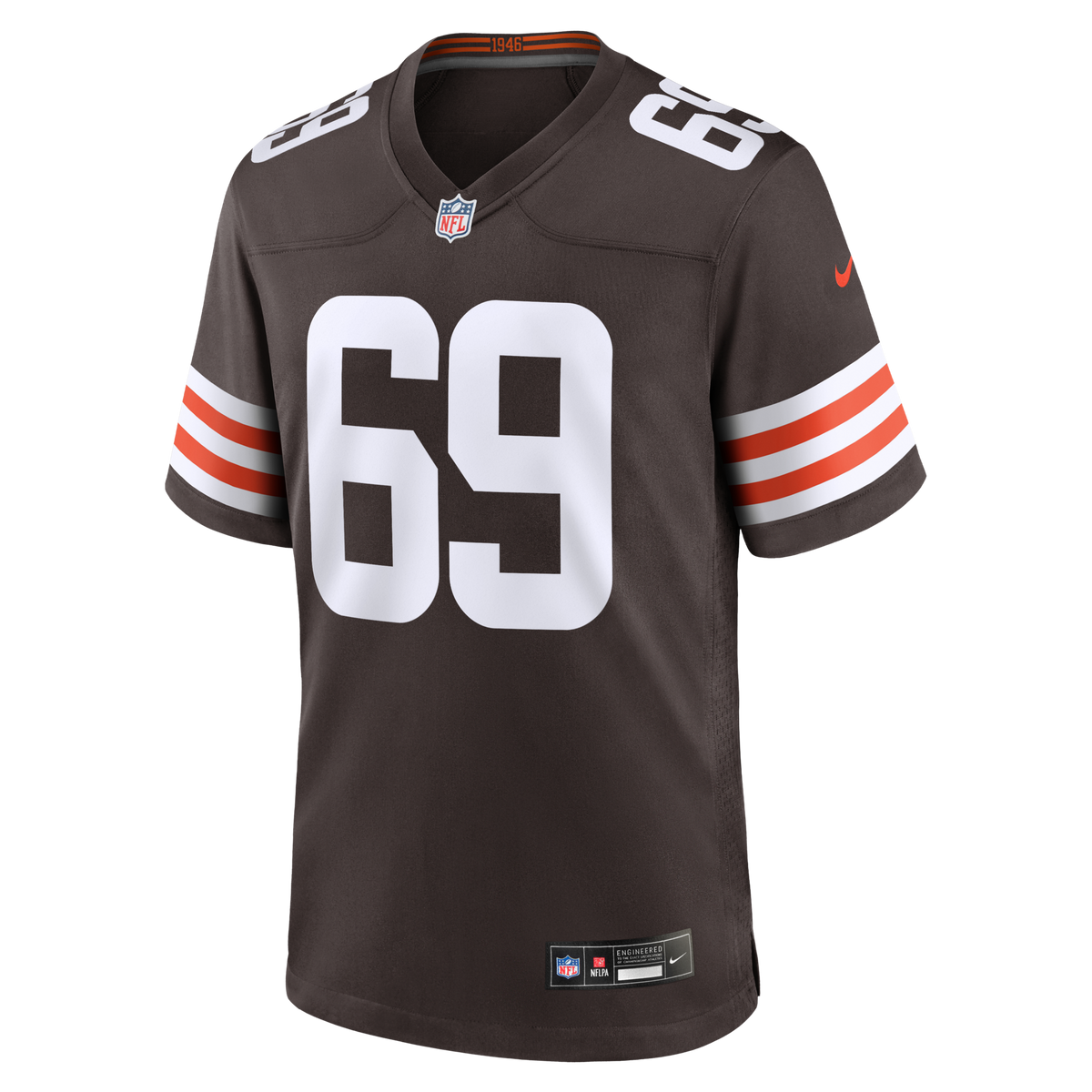 Cleveland Browns Tyre Phillips Brown Team Game Jersey