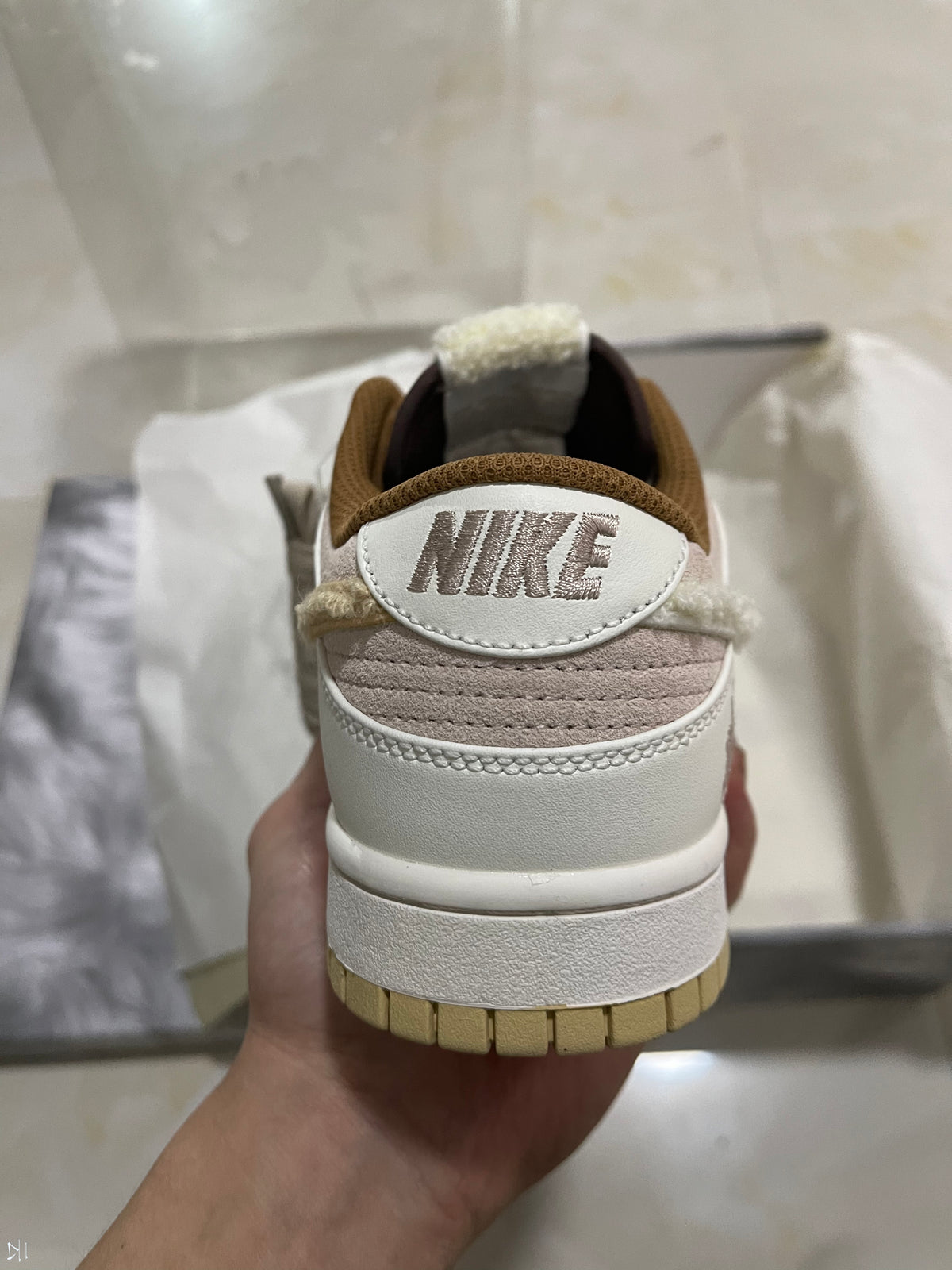 Low Top Sneakers, Off White Brown Colorway, Lace Up Design, Casual Gift for Sneaker Fans