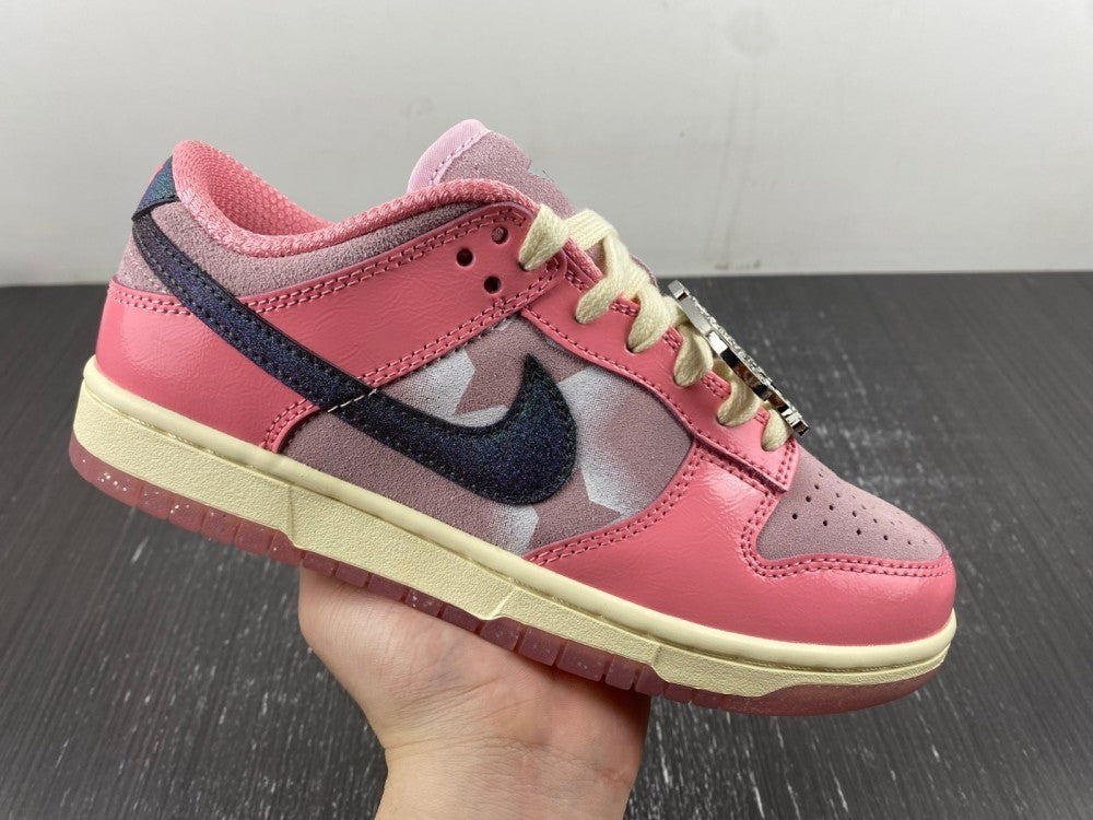 Low Top Sneakers, Pink Colorway, Lace Up Design, Casual Gift for Sneaker Fans