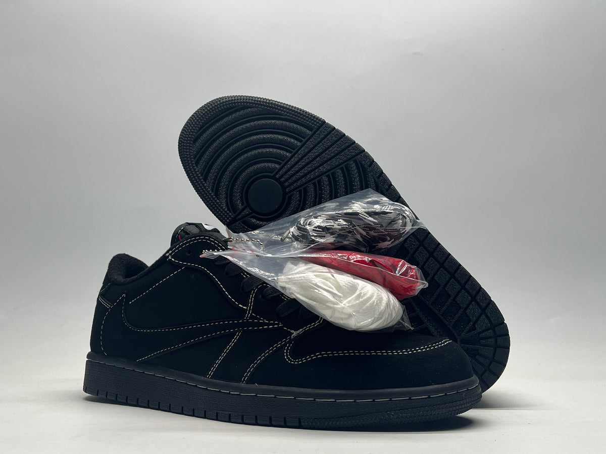 Low Top Sneakers, Black Colorway, Reverse Hook Design, Lace Up Design, Casual Gift for Sneaker Fans