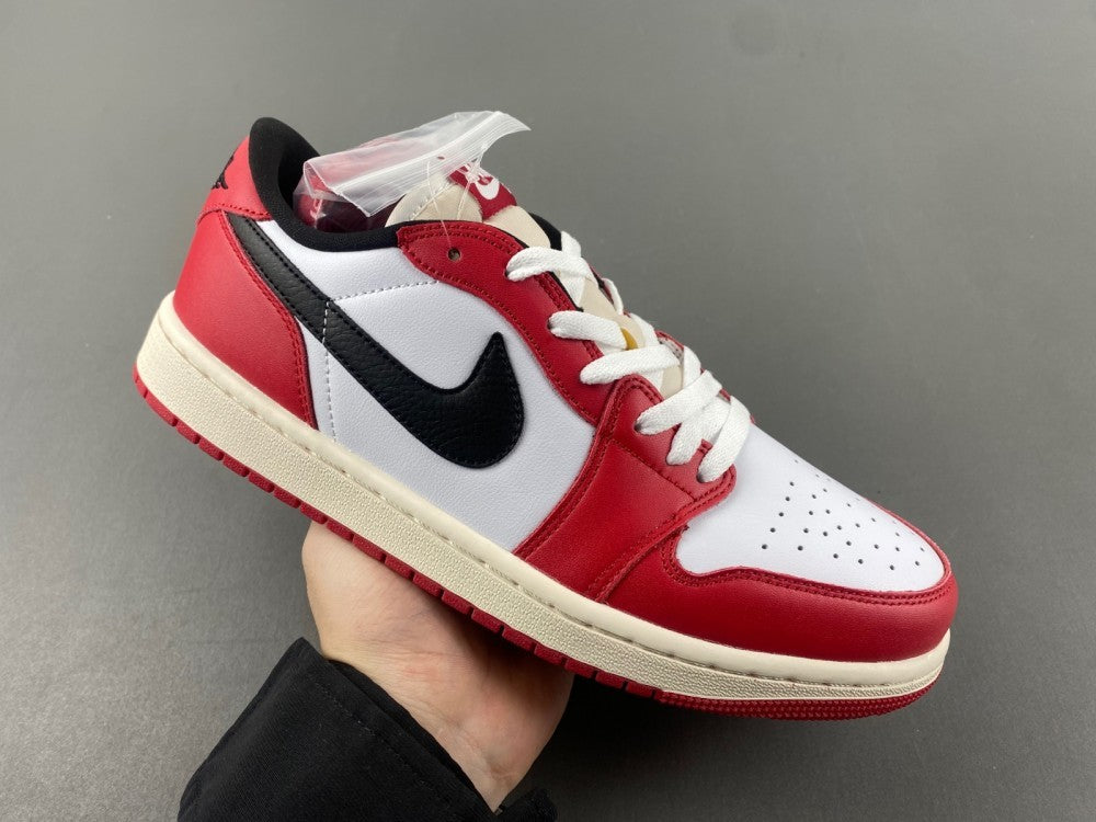 Low Top Sneakers, White Black Red Colorway, Lace Up Design, Casual Gift for Sneaker Fans