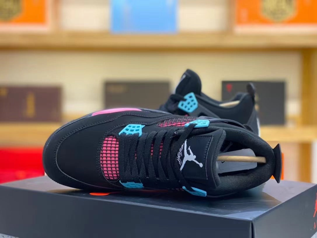 Sneakers, Blue Black Pink Colorway, Lace Up Design, Casual Gift for Sneaker Fans