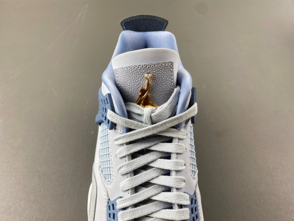 Low Top Sneakers, Gray Blue Colorway, Lace Up Design, Casual Gift for Sneaker Fans