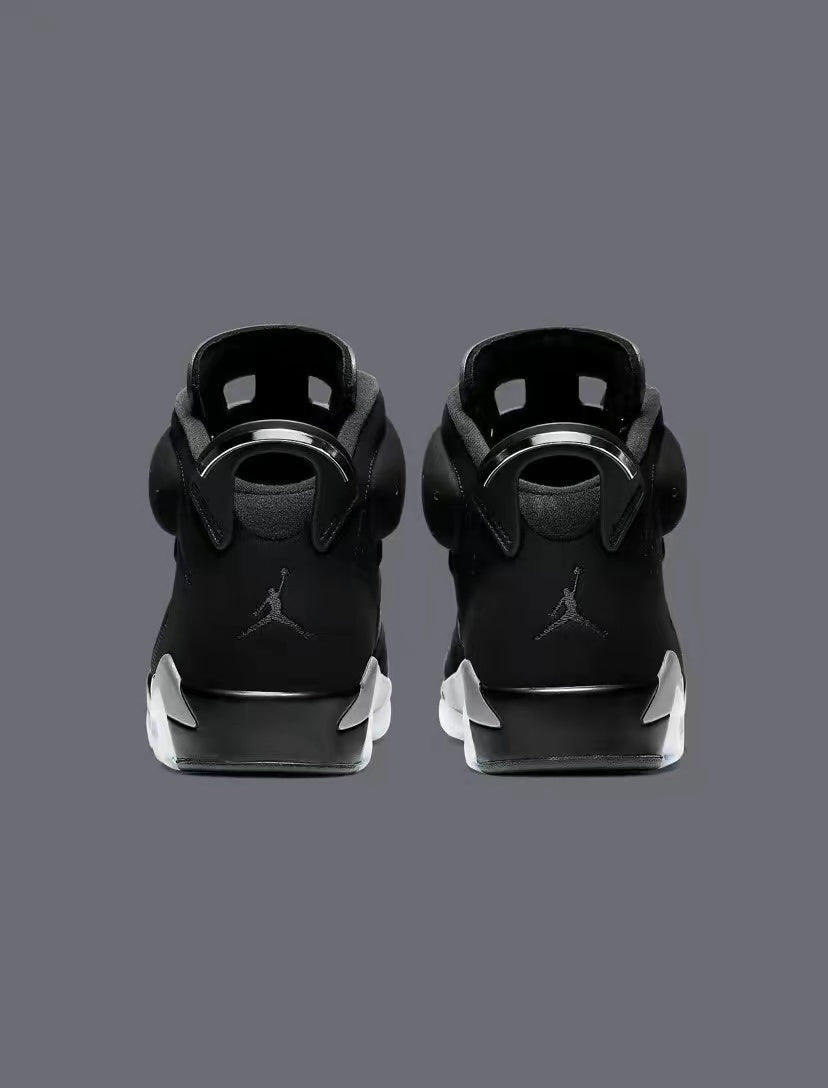 Retro Sneakers, Black Silver Colorway, Casual Gift for Sneaker Fans