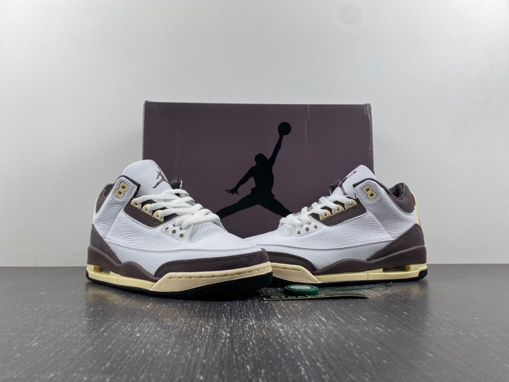 Low Top Sneakers, White Brown Colorway, Lace Up Design, Casual Gift for Sneaker Fans