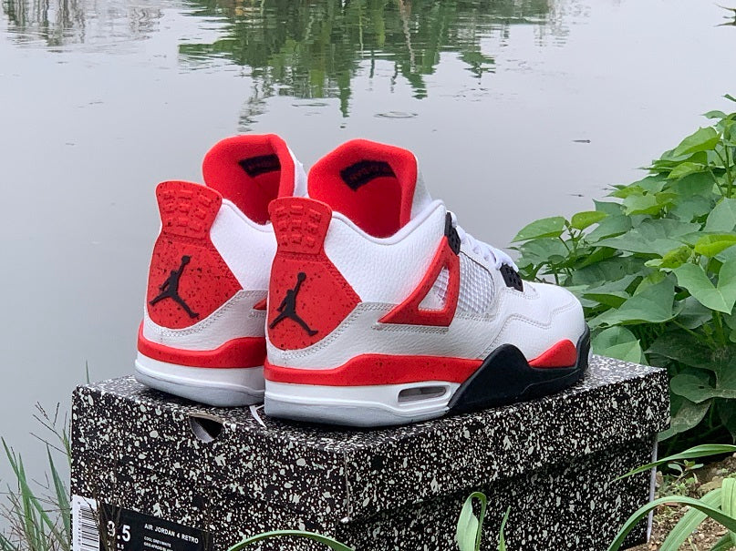 Sneakers, Red Colorway, Lace Up Design, Casual Gift for Sneaker Fans