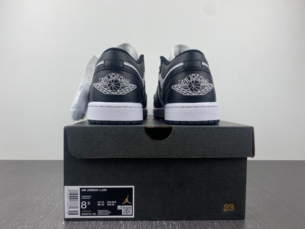 Low Top Sneakers, White Black Colorway, Lace Up Design, Casual Gift for Sneaker Fans