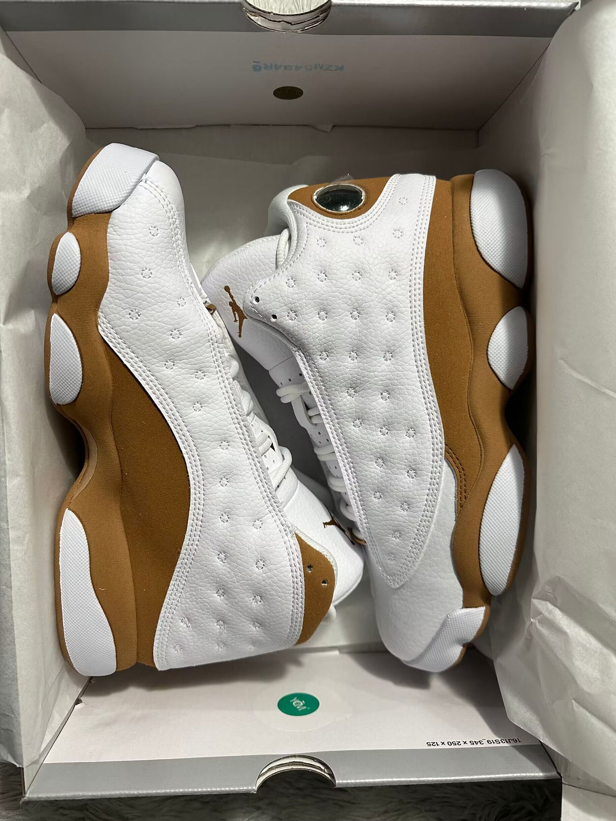Sneakers, White Tan Colorway, Lace Up Design, Casual Gift for Sneaker Fans