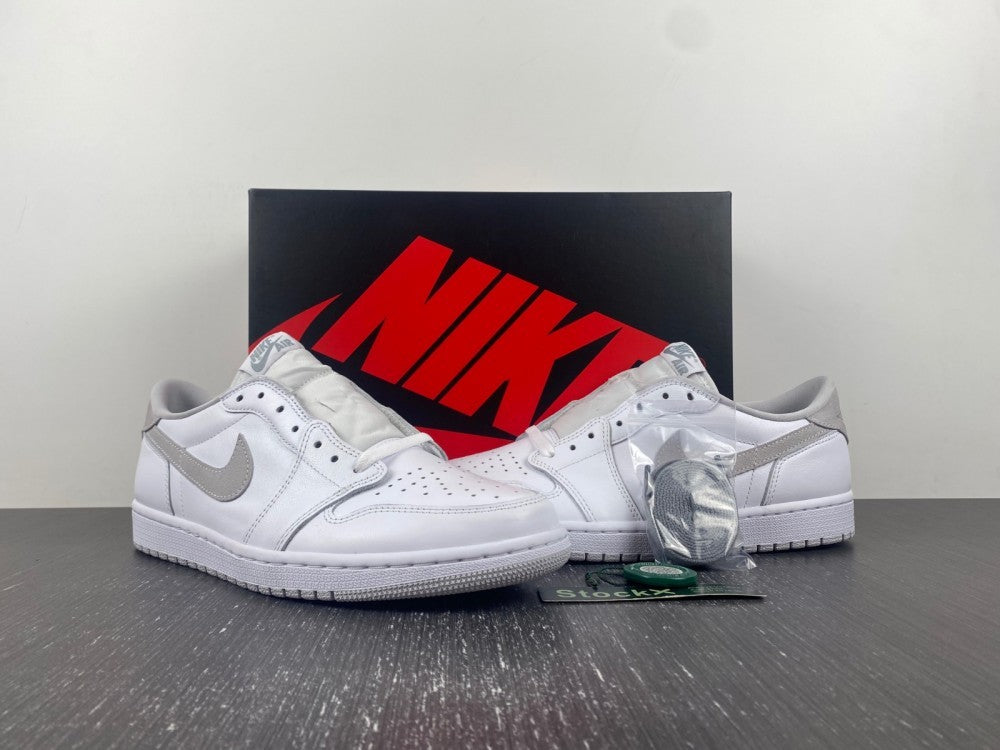 Low Top Sneakers, White Gray Colorway, Lace Up Design, Casual Gift for Sneaker Fans