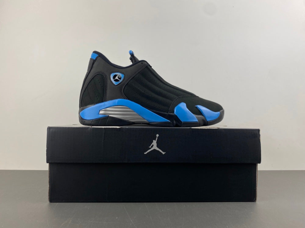 Low Top Sneakers, University Blue Black Colorway, Lace Up Design, Casual Gift for Sneaker Fans