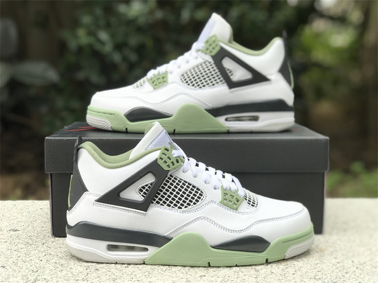 Sneakers, White Green Colorway, Lace Up Design, Casual Gift for Sneaker Fans