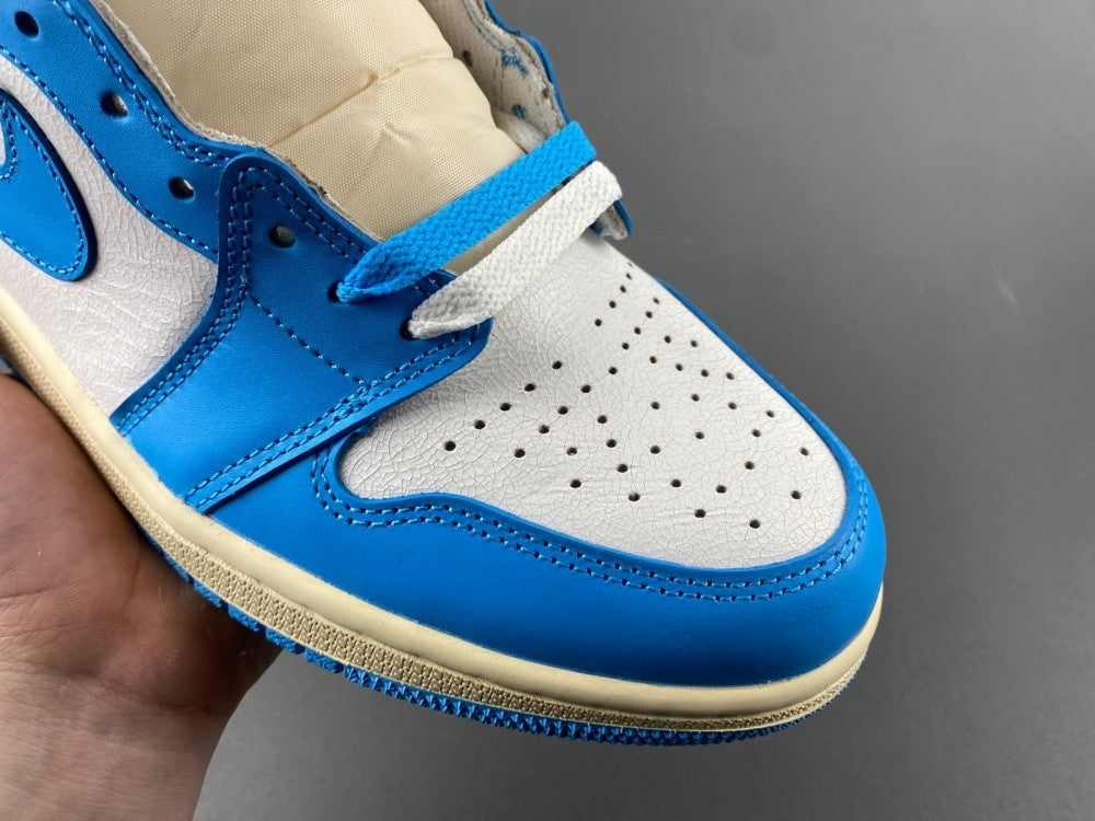 High Top Sneakers, Blue White Colorway, Lace Up Design, Casual Gift for Sneaker Fans
