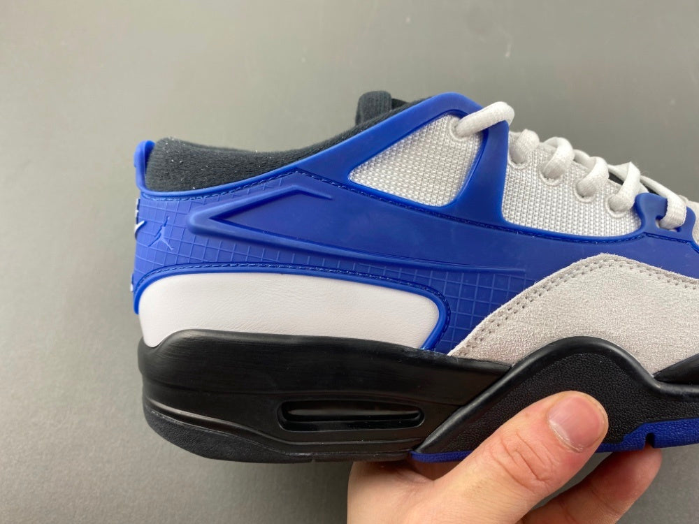 Low Top Sneakers, Blue White Black Colorway, Lace Up Design, Casual Gift for Sneaker Fans