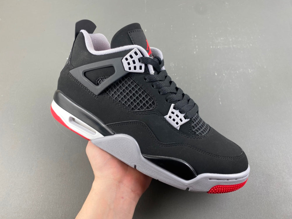 Mid Top Sneakers, Black Red Colorway, Lace Up Design, Casual Gift for Sneaker Fans