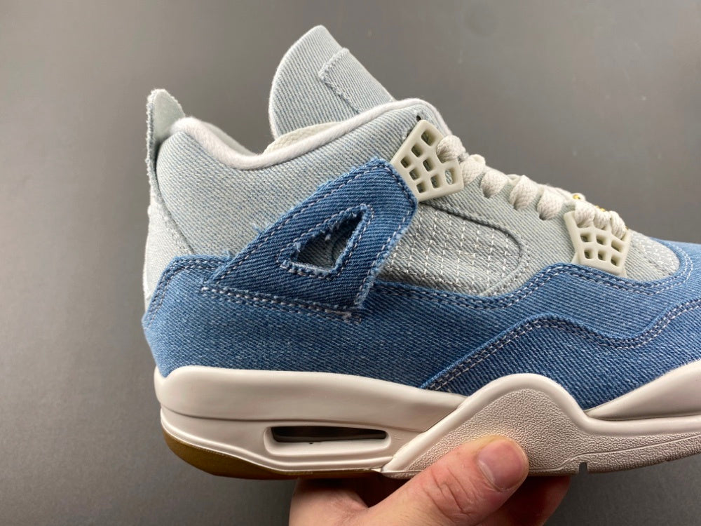 Low Top Sneakers, Blue White Colorway, Lace Up Design, Casual Gift for Sneaker Fans
