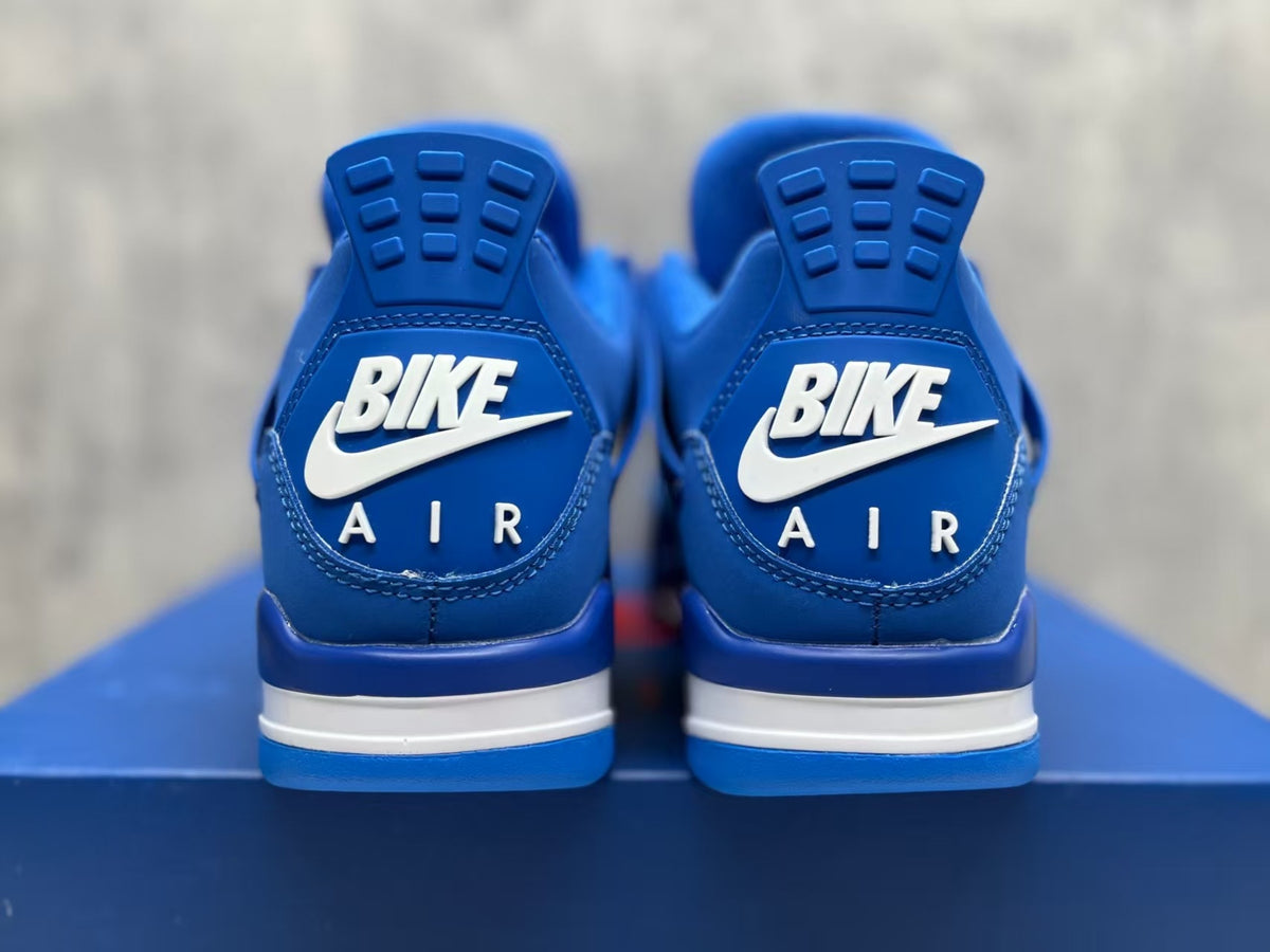 Mid Top Sneakers, Blue Colorway, Lace Up Design, Casual Gift for Sneaker Fans