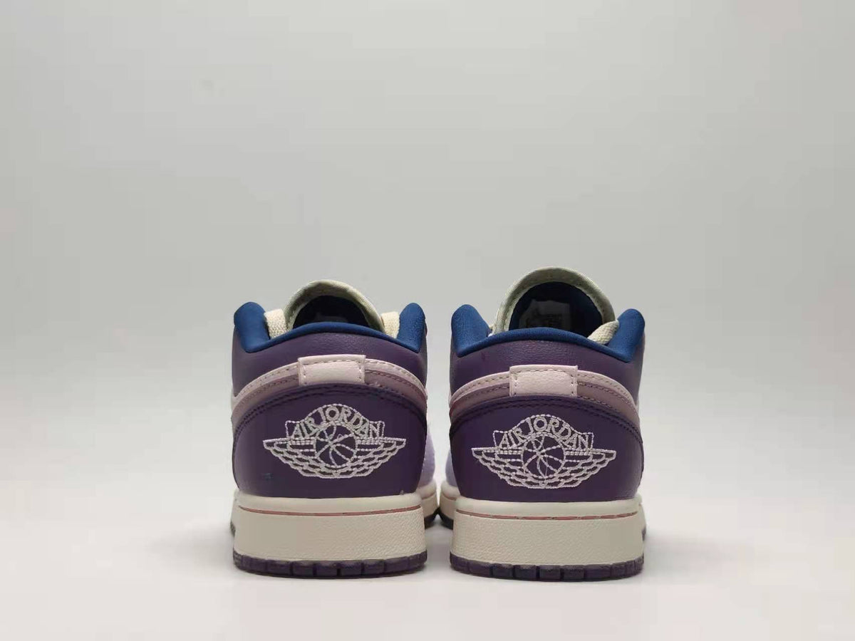 Low Top Sneakers, Purple Pink Colorway, Lace Up Design, Casual Gift for Sneaker Fans