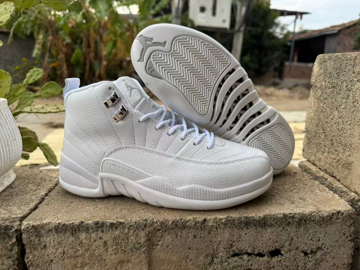 High Top Sneakers, White Colorway, Lace Up Design, Casual Gift for Sneaker Fans