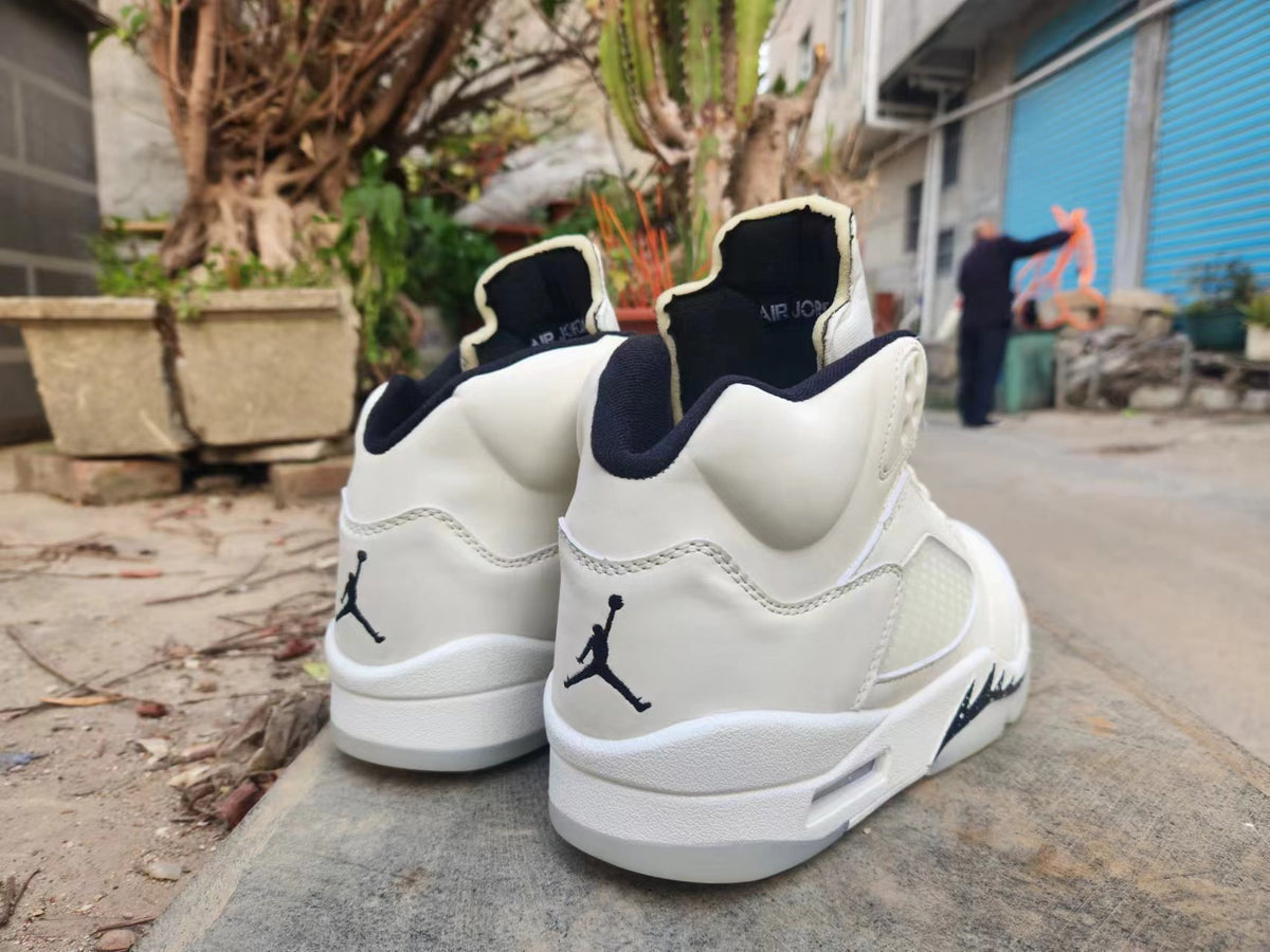 High Top Sneakers, Beige Black Colorway, Lace Up Design, Casual Gift for Sneaker Fans