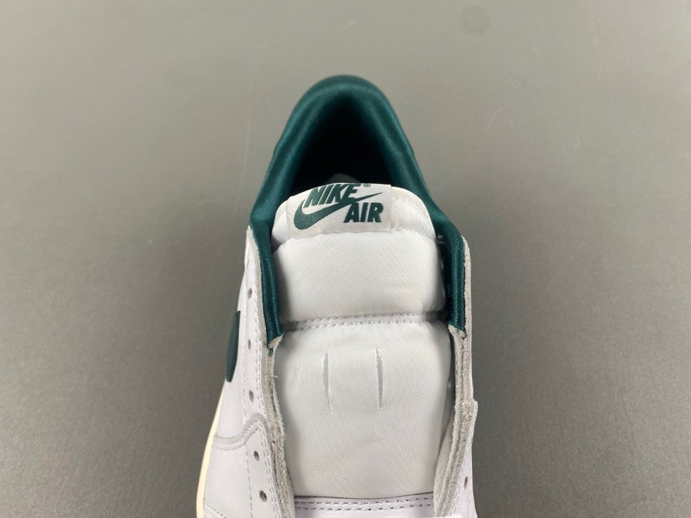 Low Top Sneakers, White Green Colorway, Lace Up Design, Casual Gift for Sneaker Fans