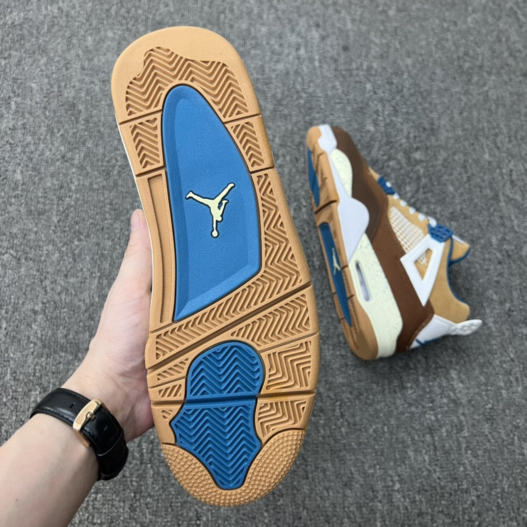 Retro Basketball Shoes, White Yellow Brown Colorway, Lace Up Design, Casual Gift for Shoe Lovers