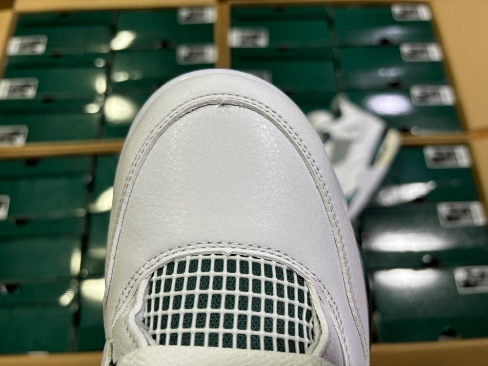 Low Top Sneakers, White Green Colorway, Lace Up Design, Casual Gift for Sneaker Fans