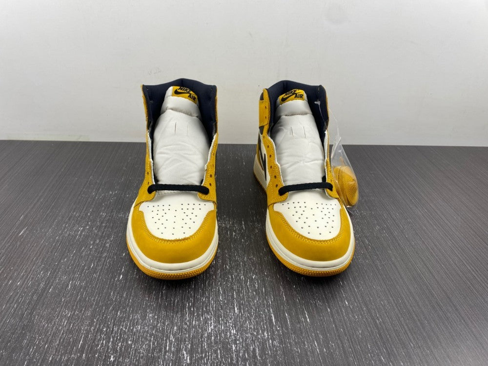 High Top Sneakers, White Black Yellow Colorway, Lace Up Design, Casual Gift for Sneaker Fans