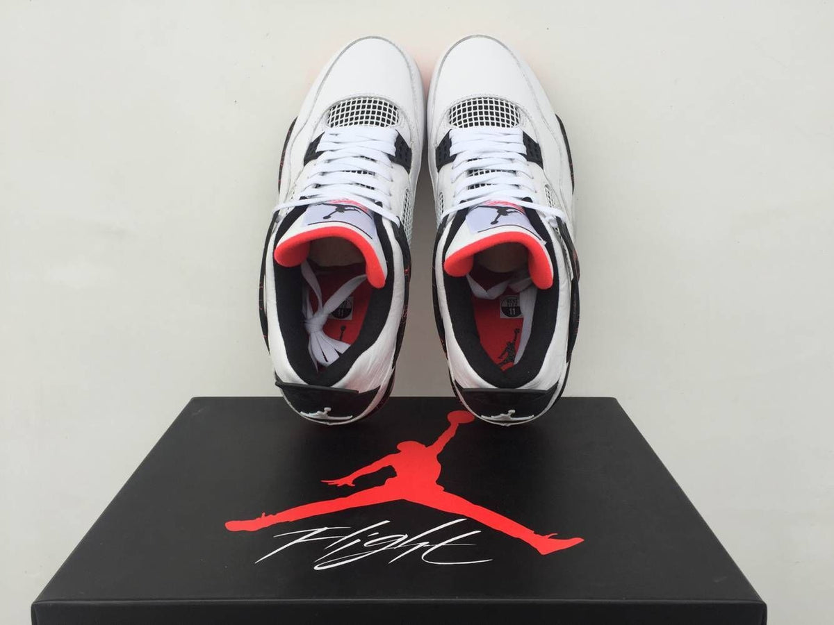 Sneakers, White Red Black Colorway, Lace Up Design, Casual Gift for Sneaker Fans