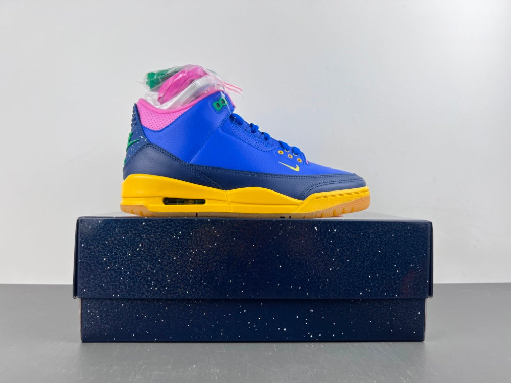 Low Top Sneakers, Royal Blue Green Pink Colorway, Lace Up Design, Casual Gift for Sneaker Fans