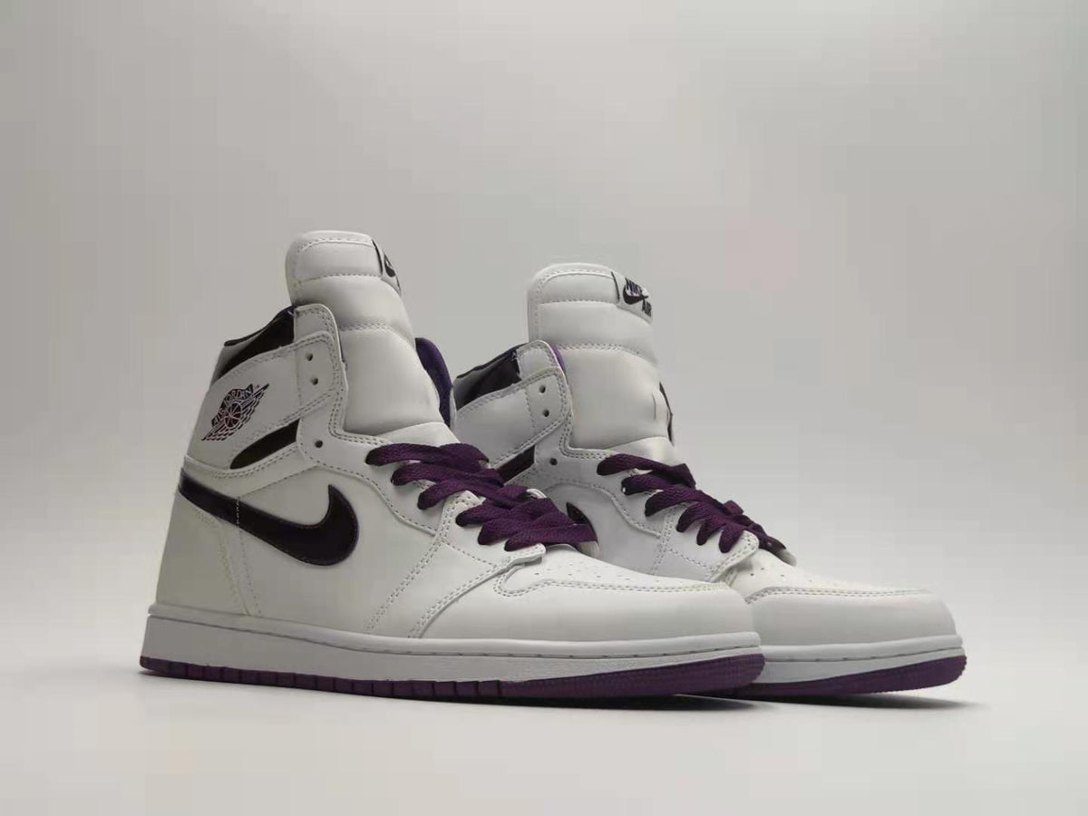 Sneakers, White Purple Colorway, Lace Up Design, Casual Gift for Sneaker Fans