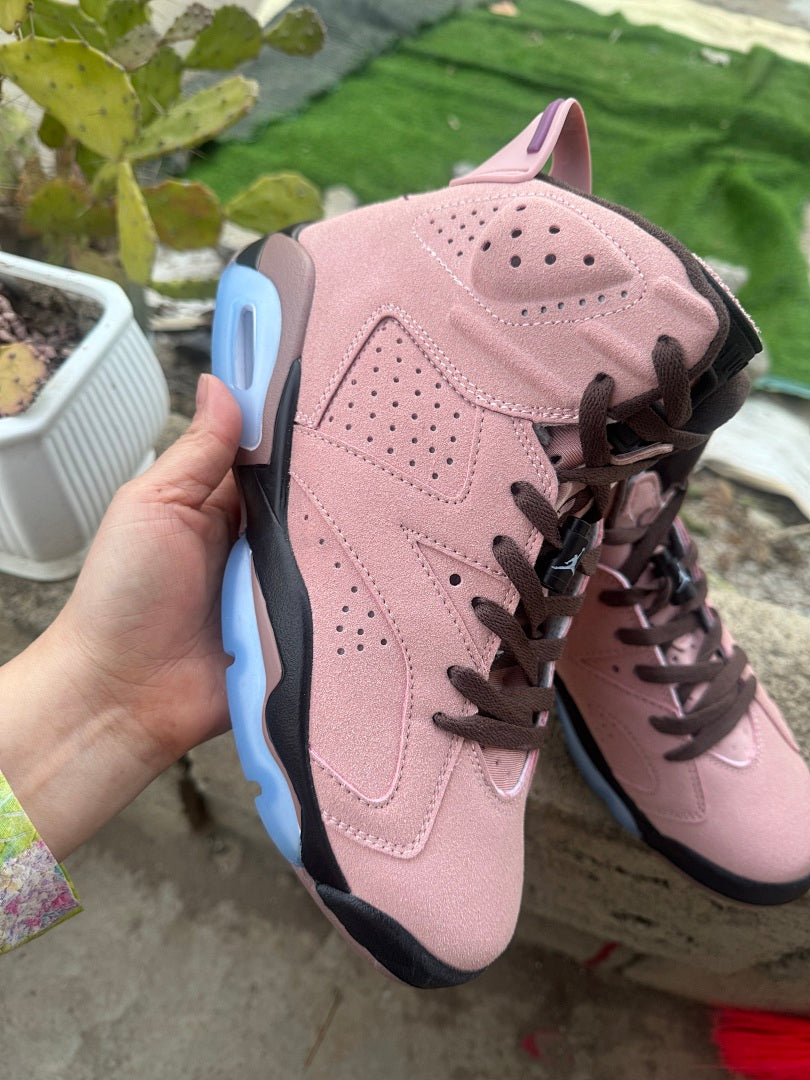 High Top Sneakers, Pink Colorway, Lace Up Design, Casual Gift for Sneaker Fans