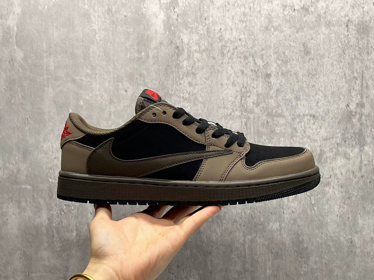Low Top Sneakers, Black Brown Colorway, Reverse Hook Design, Lace Up Design, Casual Gift for Sneaker Fans