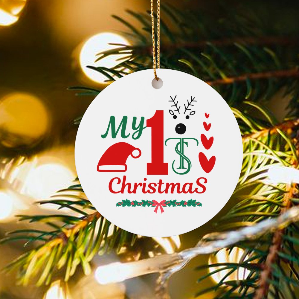 Personalized Veterinary Christmas Ornament, My 1st Christmas Ornament, Ceramic Vet Tech Holiday Keepsake, New Pet Owner Tree 