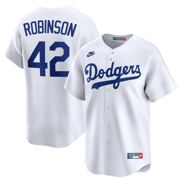 Brooklyn Dodgers Jackie Robinson White Throwback Cooperstown Collection Limited Jersey