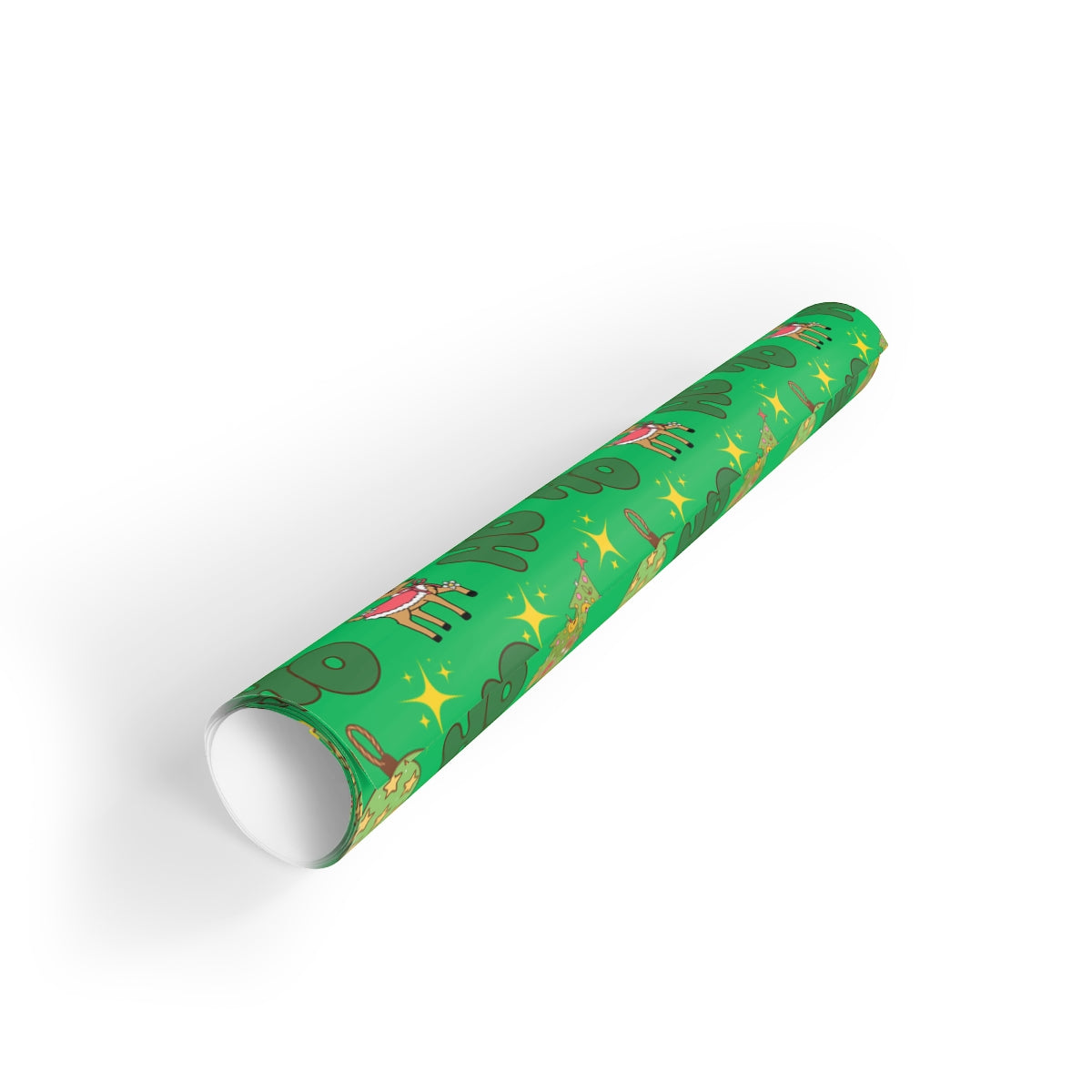 Festive Country Christmas Gift Wrap, Western Cowboy Reindeer Wrapping Paper, Retro Rodeo Holiday Wrapping Paper, Rustic Winte