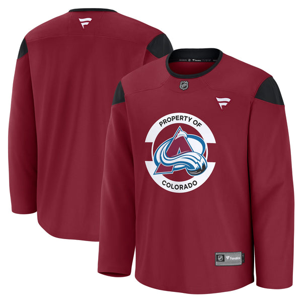Colorado Avalanche Fanatics Burgundy Practice Jersey