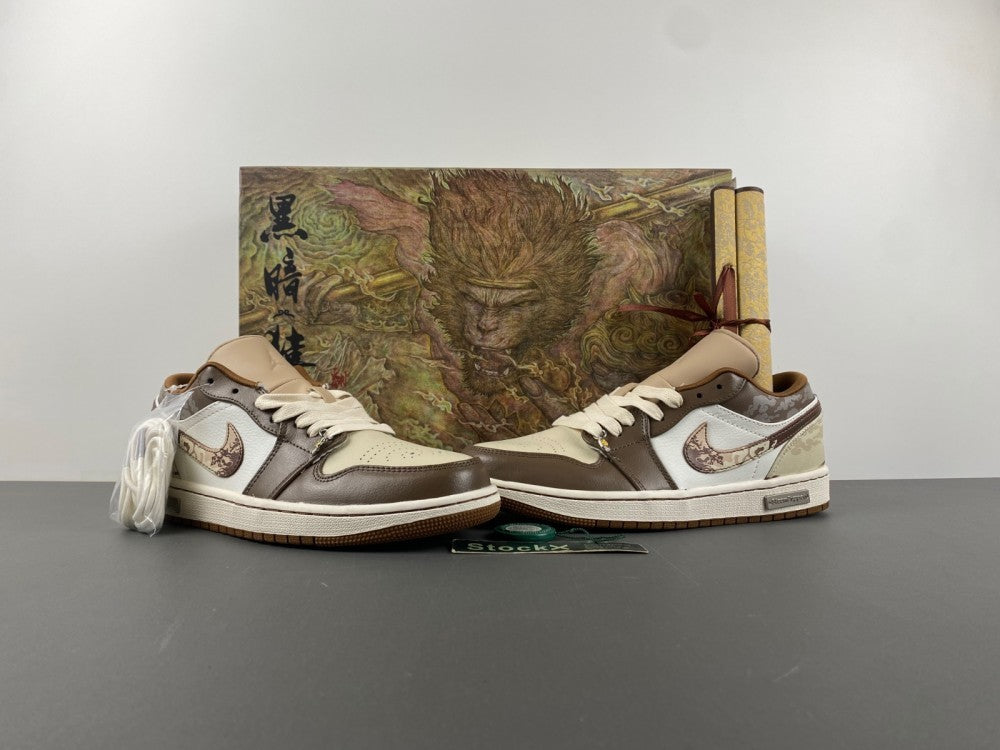 Low Top Sneakers, White Brown Colorway, Lace Up Design, Casual Gift for Sneaker Fans