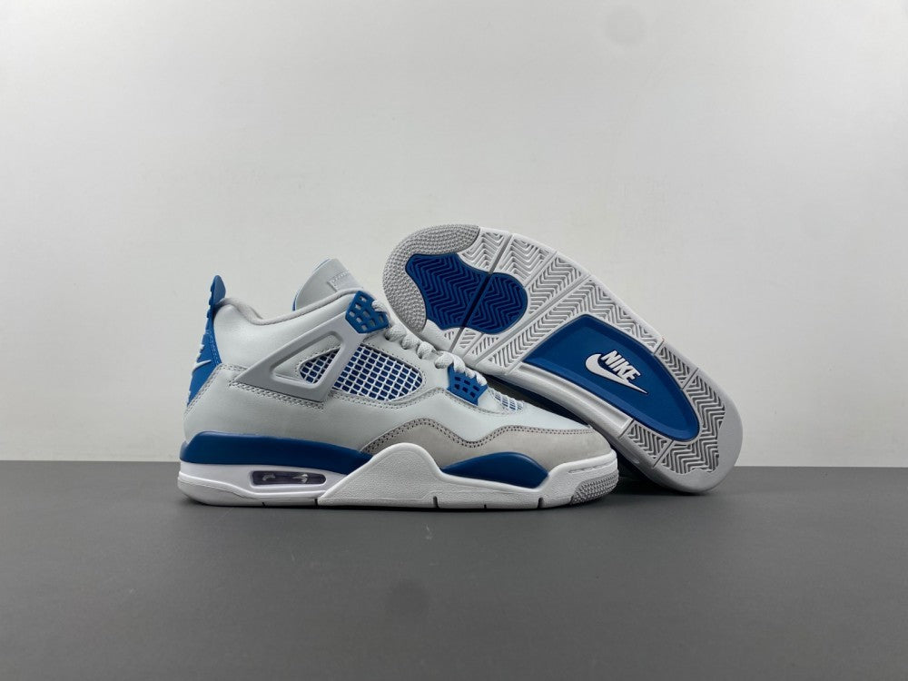 Low Top Sneakers, Blue White Gray Colorway, Lace Up Design, Casual Gift for Sneaker Fans