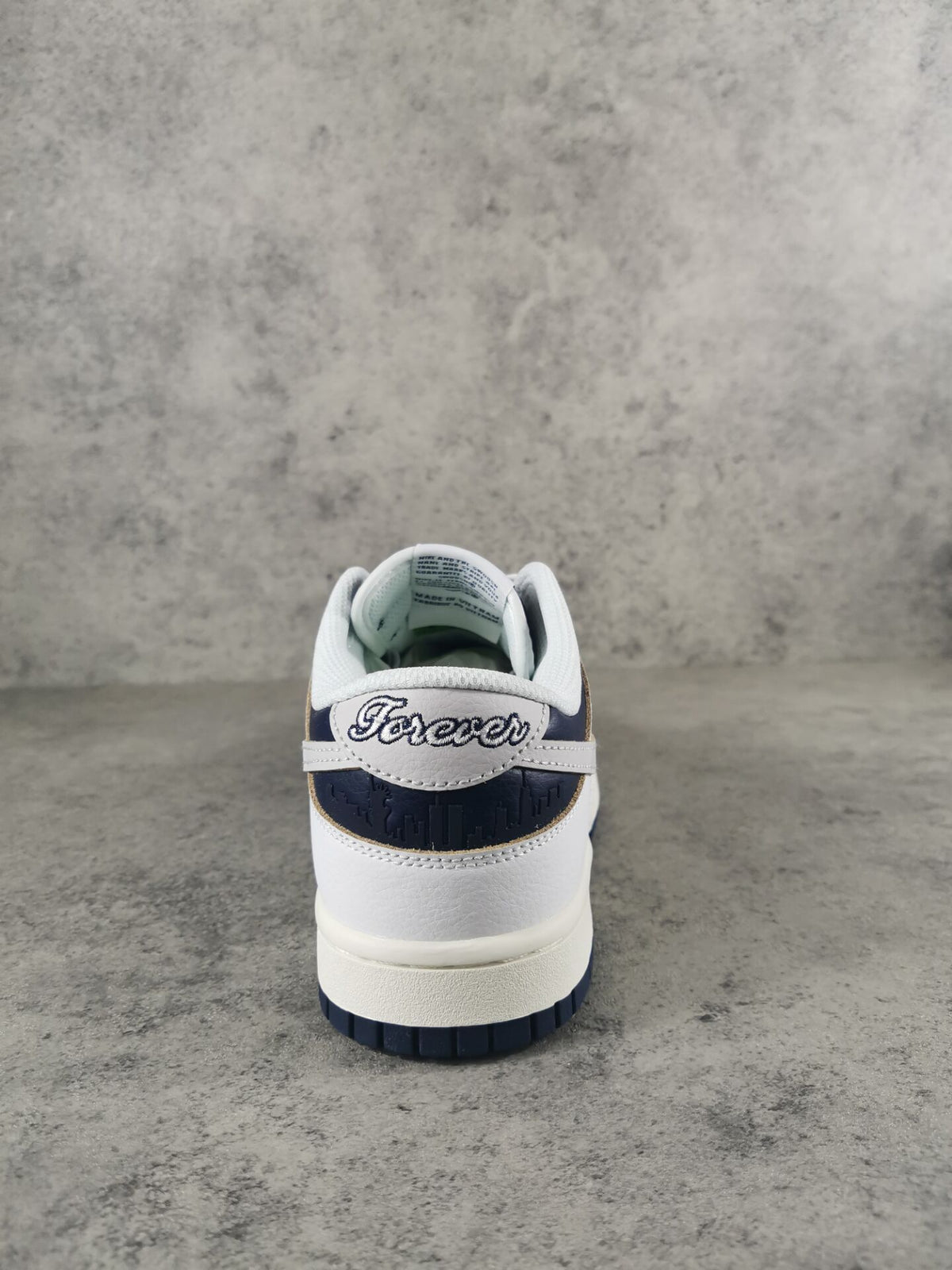 Low Top Sneakers, Blue White Colorway, Lace Up Design, Casual Gift for Sneaker Fans