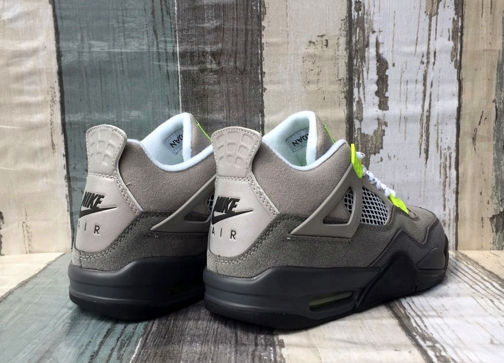 Low Top Sneakers, Green Gray Colorway, Lace Up Design, Casual Gift for Sneaker Fans