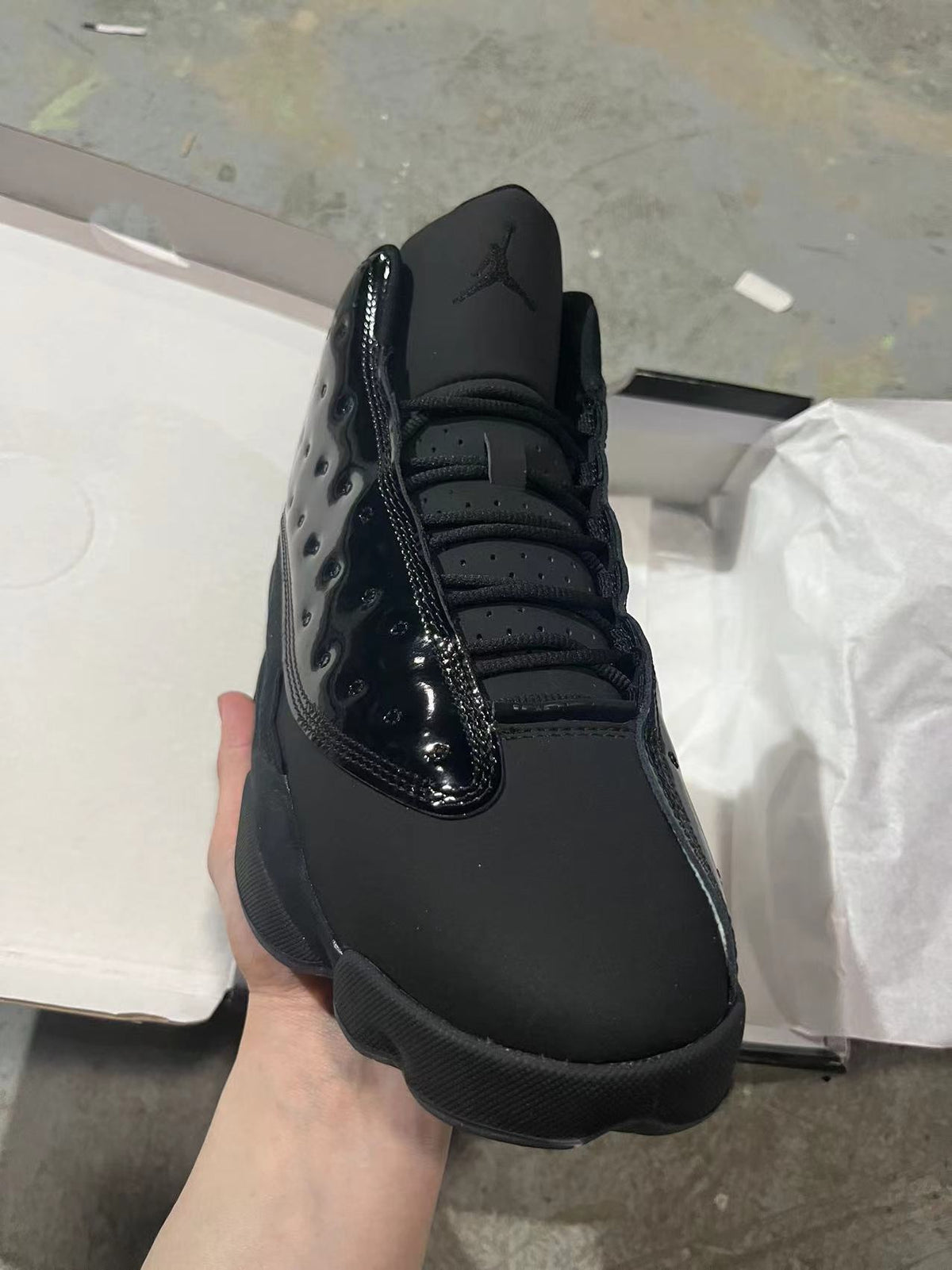 Sneakers, Black Colorway, Patent Leather Footwear, Lace Up Design, Casual Gift for Sneaker Fans