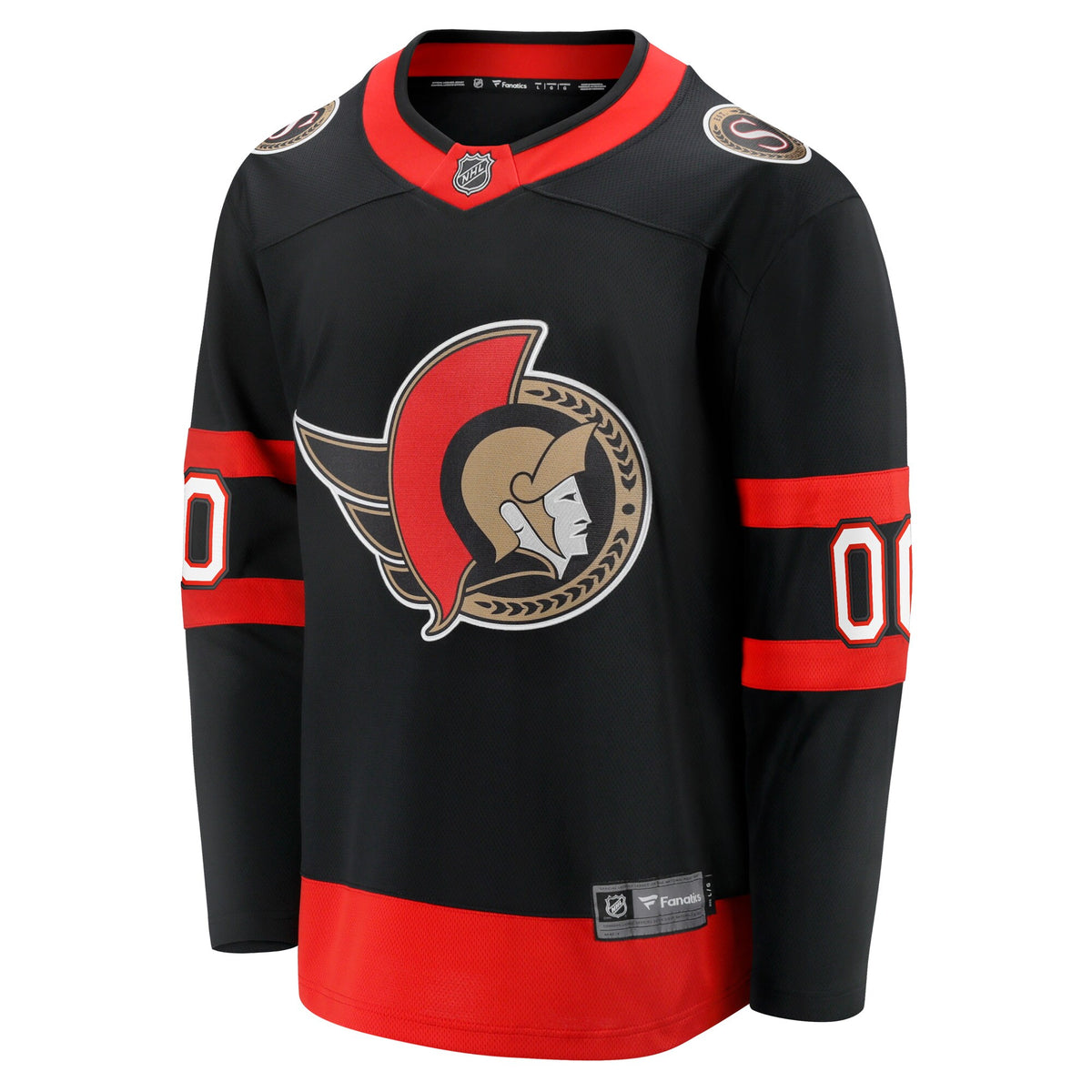 Ottawa Senators Fanatics Black Home Custom Breakaway Jersey