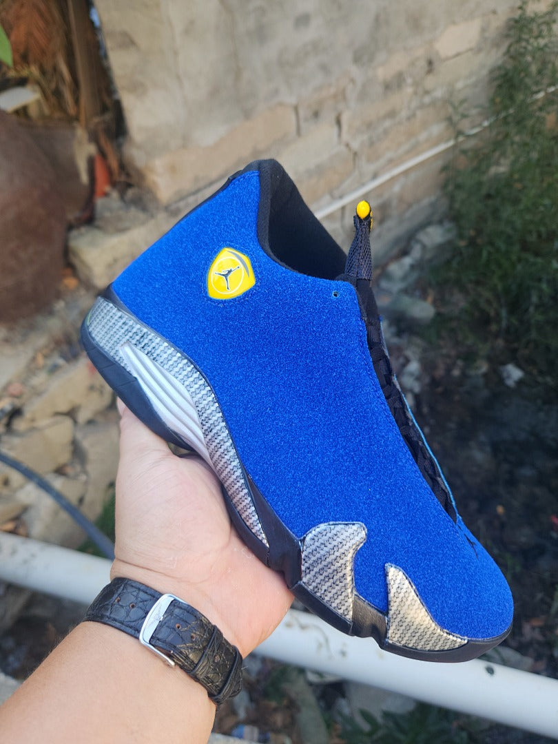 Mid Top Sneakers, Blue Colorway, Lace Up Design, Casual Gift for Sneaker Fans
