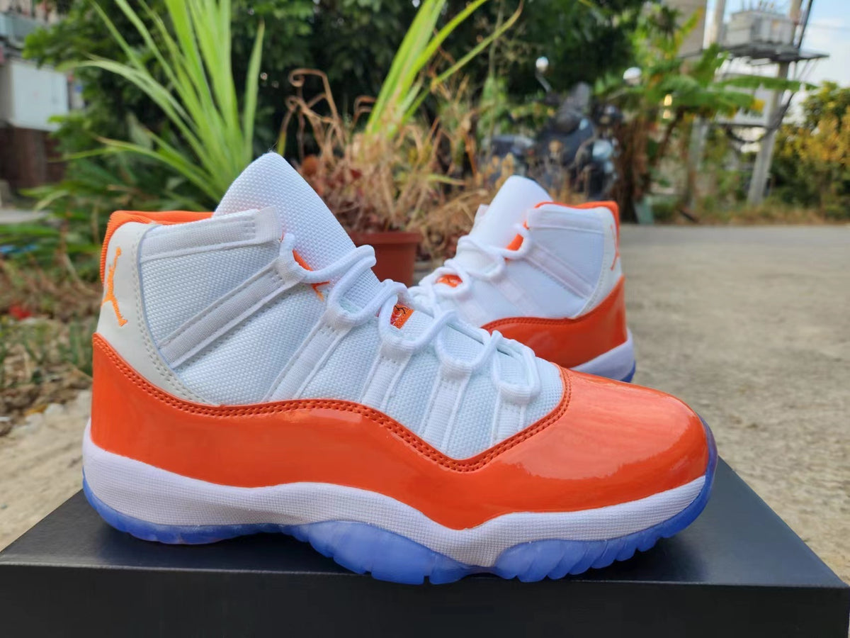Sneakers, White Red Orange Colorway, Lace Up Design, Casual Gift for Sneaker Fans