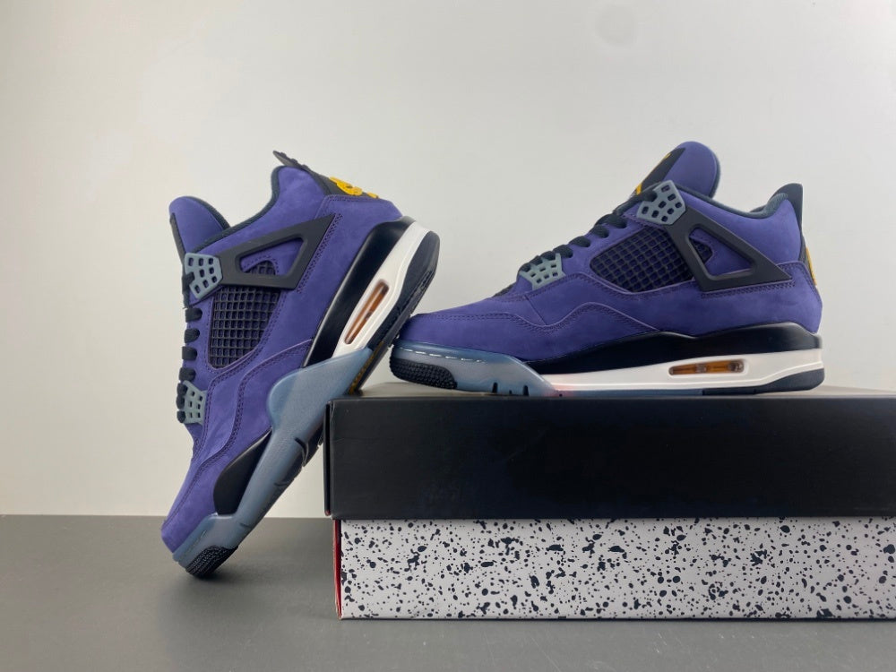 Retro Low Top Sneakers, Purple Colorway, Leather Footwear, Lace Up Design, Casual Gift for Sneaker Fans