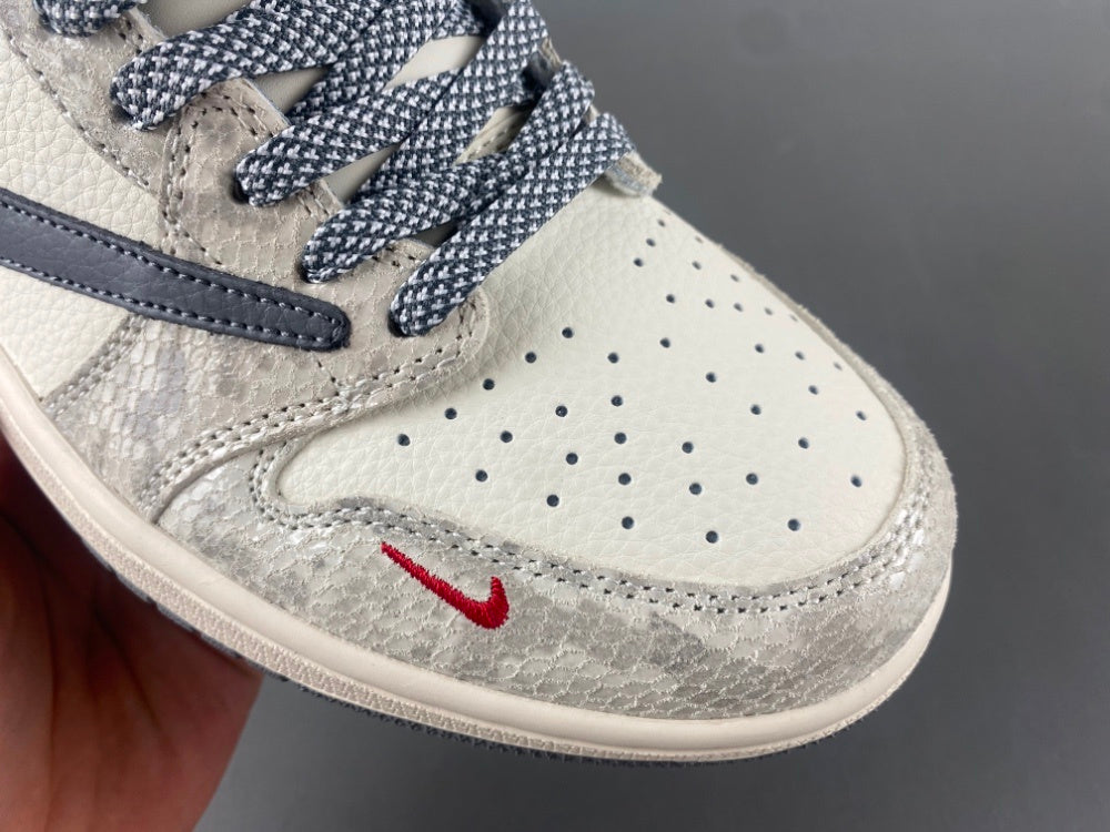 Low Top Sneakers, Off White Red Gray Colorway, Reverse Hook Design, Lace Up Design, Casual Gift for Sneaker Fans