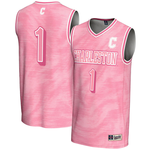 #1 Charleston Cougars GameDay Greats Lightweight Basketball Fashion Jersey - Pink
