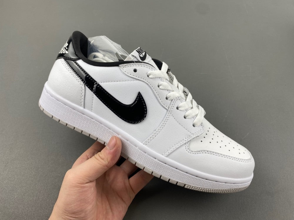 Low Top Sneakers, White Black Colorway, Lace Up Design, Casual Gift for Sneaker Fans