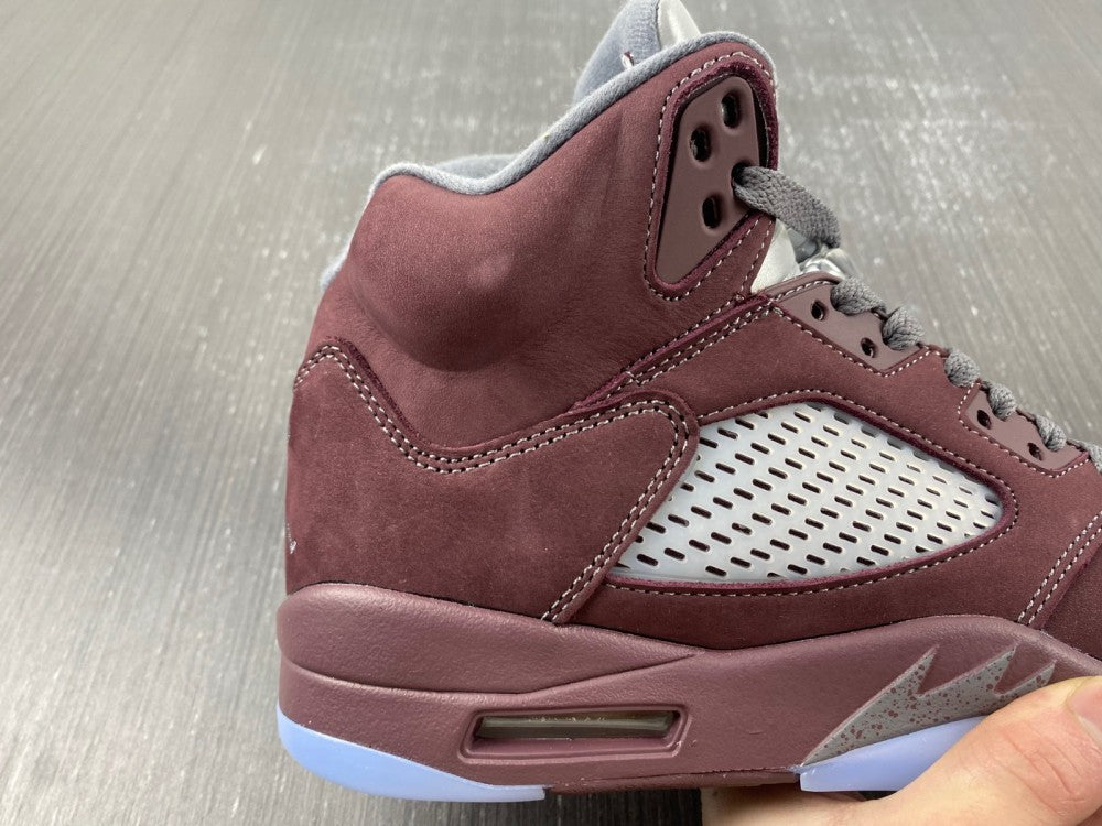 Sneakers, Burgundy Colorway, Leather Footwear, Lace Up Design, Casual Gift for Sneaker Fans